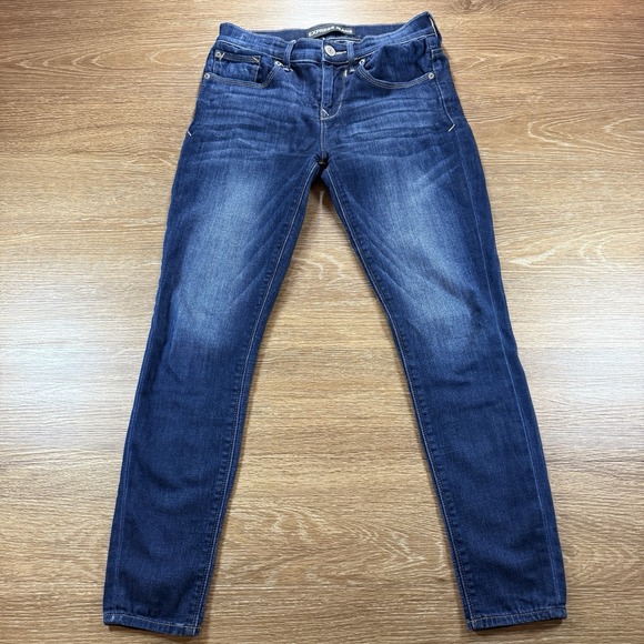 Express Denim - Express Jeans Women's Size 0S Legging Skinny Jeans Mid Rise Blue Stretch